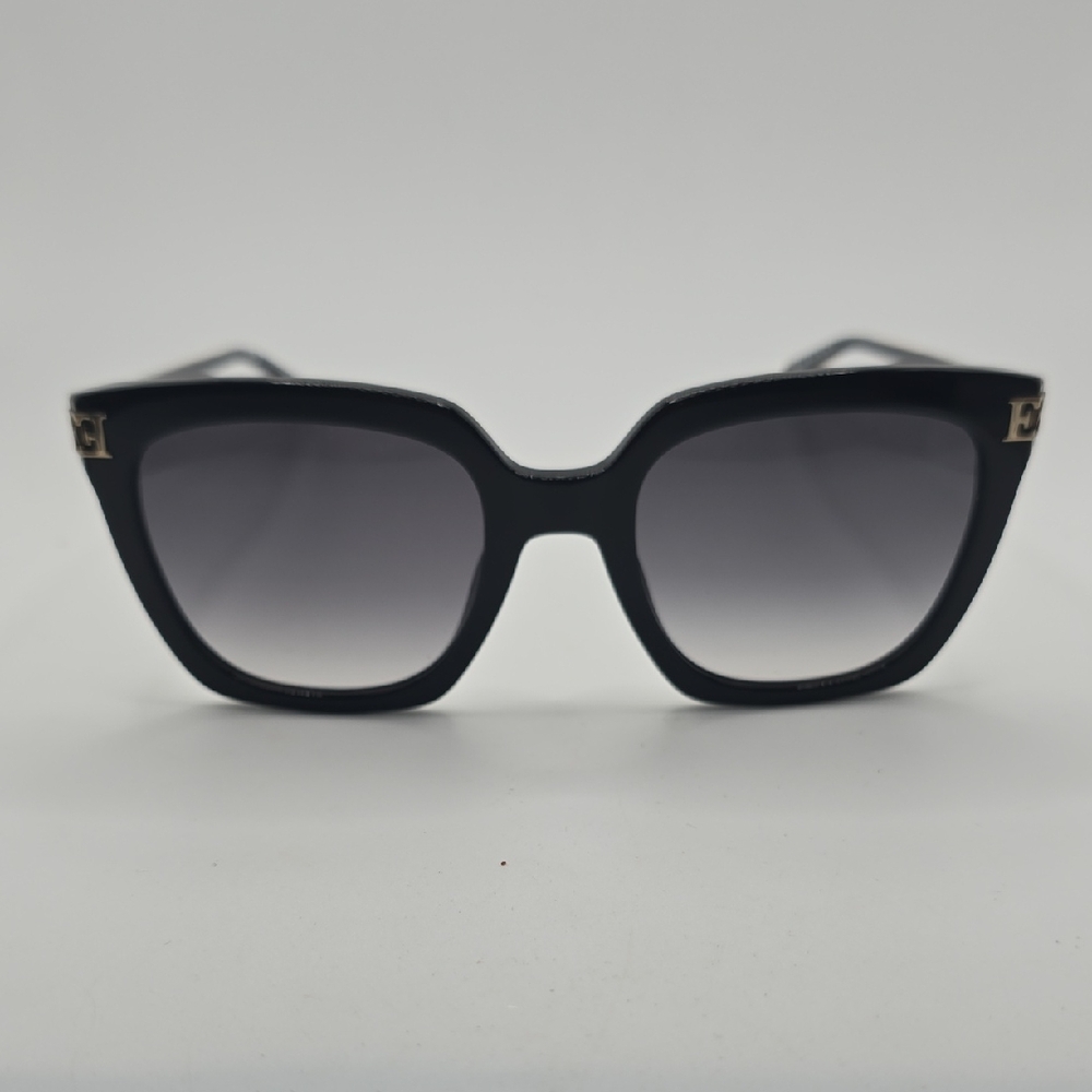 Escada Black Sunglasses with Gold Accents